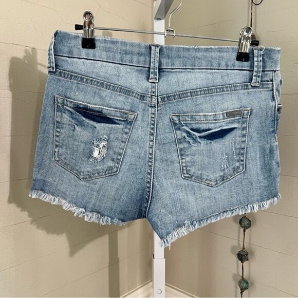 STS Blue‎ Distressed Denim Shorts Frayed Denim Jean Shorts Size 25 Thrashed - Picture 15 of 15